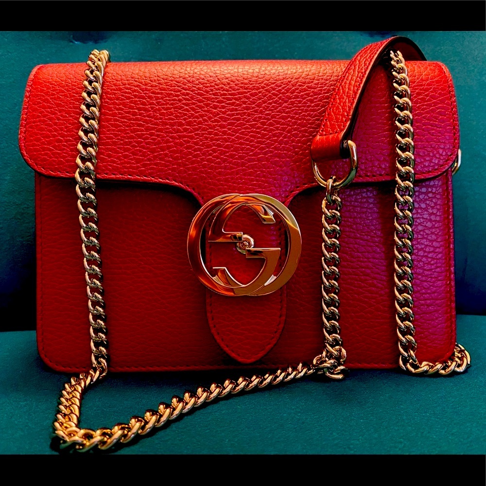 NEW Gucci Leather Crossbody Bag 510304